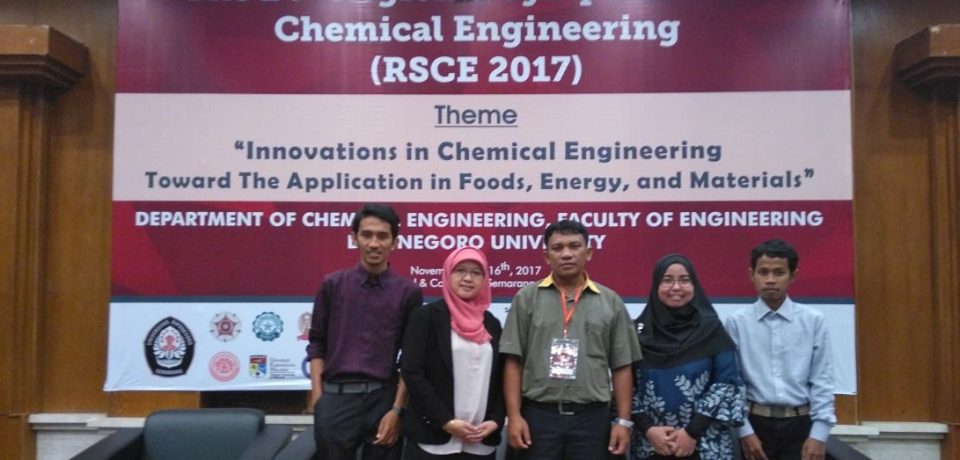 Dosen Teknik Kimia Universitas Bung Hatta Ikuti RSCE 2017
